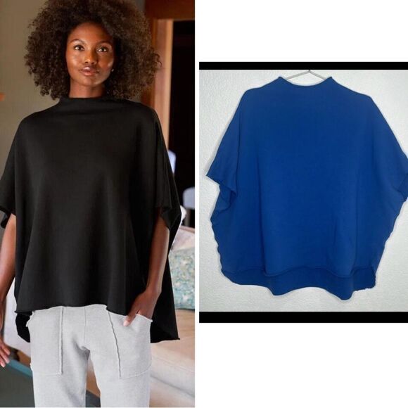 New Frank & Eileen AUDREY Capelet  ROYAL BLUE One Size Cotton - Picture 1 of 15